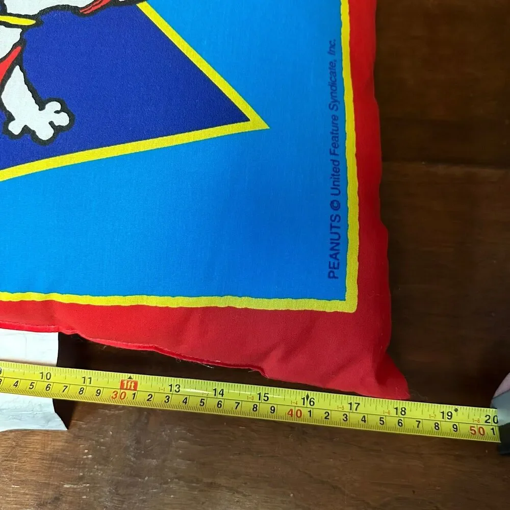 Vintage Snoopy Skating Character‎ Throw Pillow Peanuts United Feature Syndicate